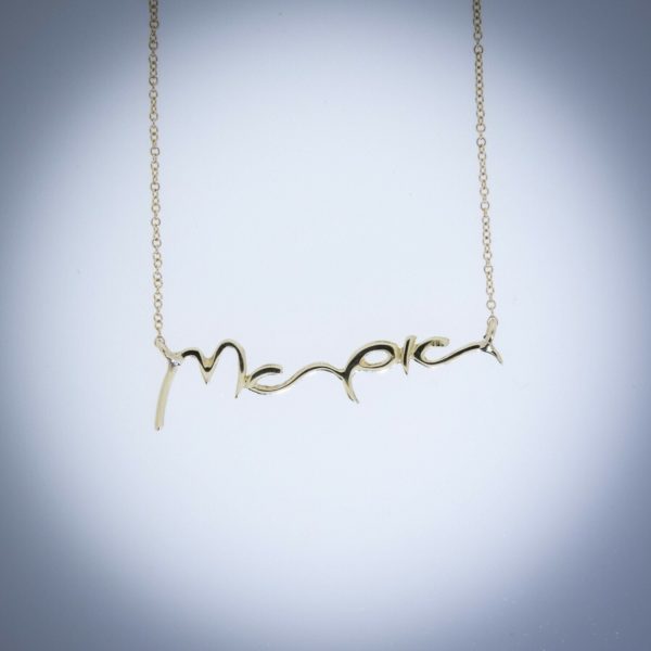 Χρυσό Κολιέ Μαρία (ή όνομα 5 γραμμάτων)