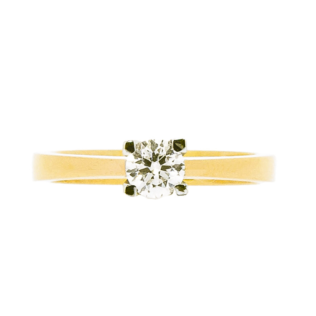 solitaire-diamond-engagement-ring-39-6743 Gold & 0.32ct Diamond Engagement Ring - Image 1