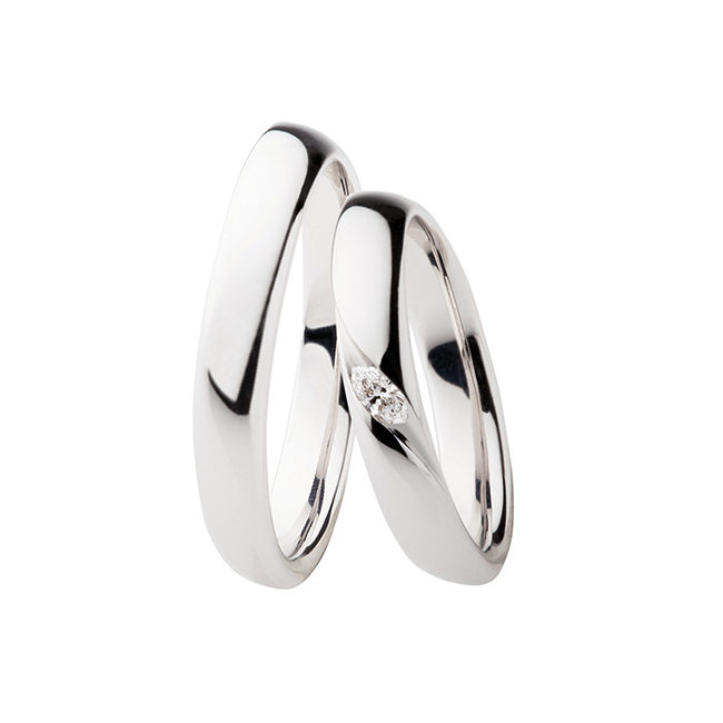 2696 SQUARE Gold Wedding Rings - Image 1