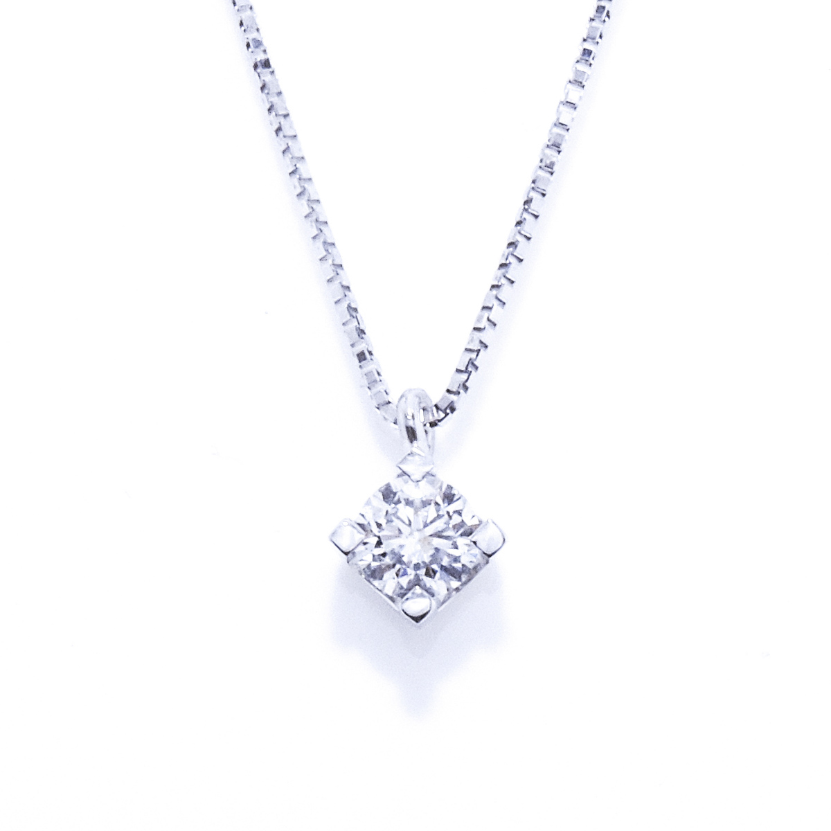 gold-diamond-solitaire-necklace-10-2 Gold & 0.34ct Diamond Solitaire Necklace - Image 1