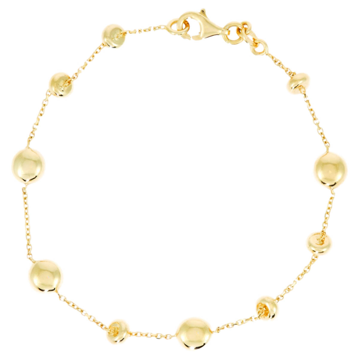 1BR025835 6MMMAX 18CM 3.25 Gold Bracelet - Image 1