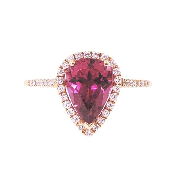 Χρυσό Δαχτυλίδι με Tourmaline & Διαμάντια