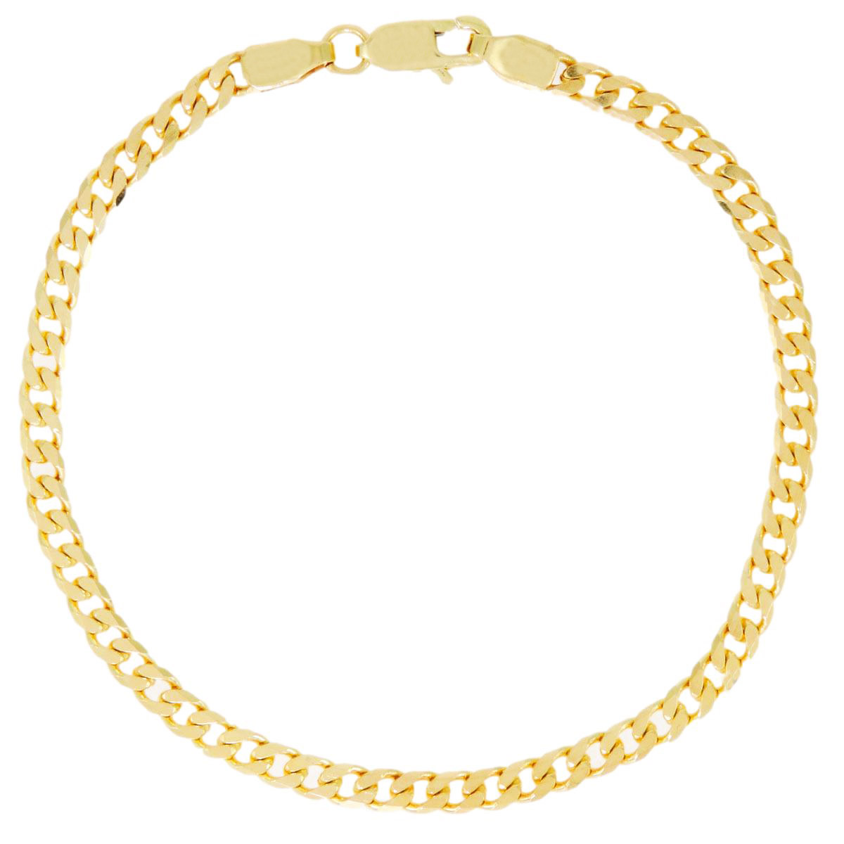 gold-gourmette-bracelet-1 Gold Chain Bracelet - Image 1