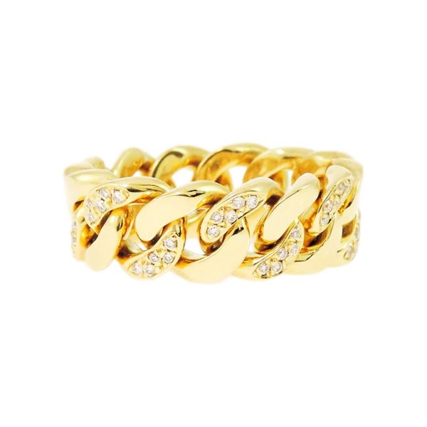 Gold & Diamond Chain Ring