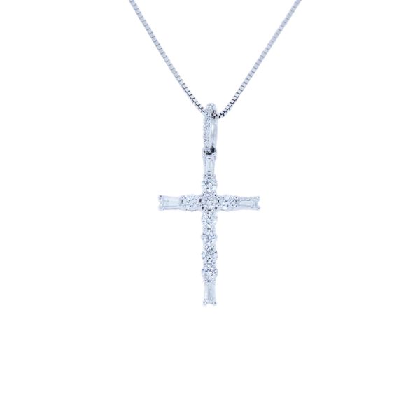 Gold & Diamond Cross & Chain