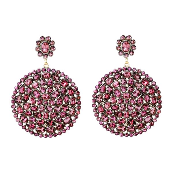 Ασημόχρυσα Σκουλαρίκια με Τουρμαλίνες