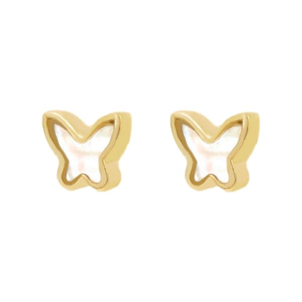 Gold & Mother of Pearl Earrings