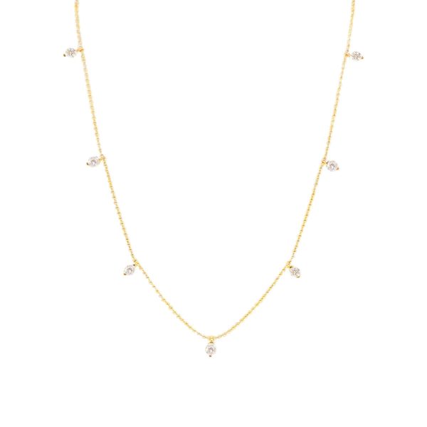 Χρυσό Κολιέ με Διαμάντια