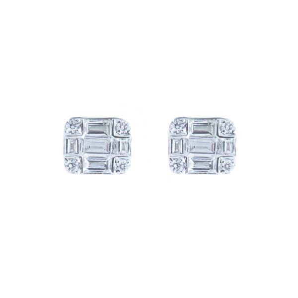 Χρυσά Σκουλαρίκια με Διαμάντια