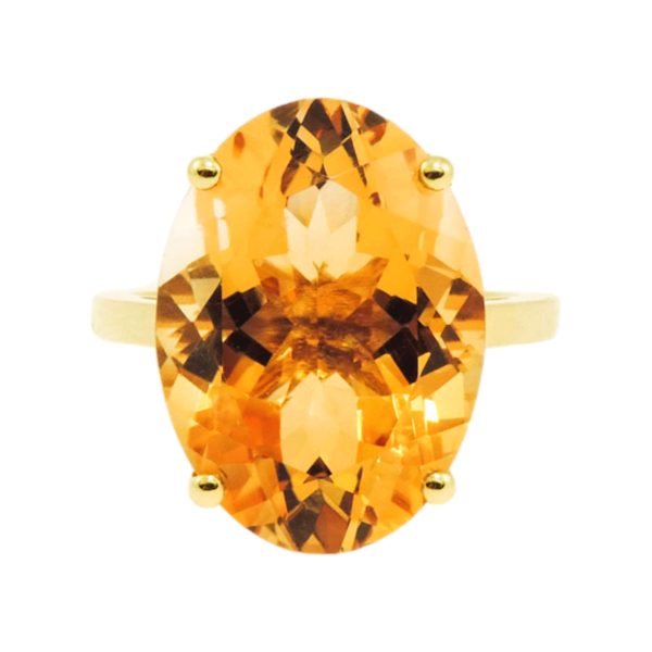 Χρυσό Δαχτυλίδι με Σιτρίν