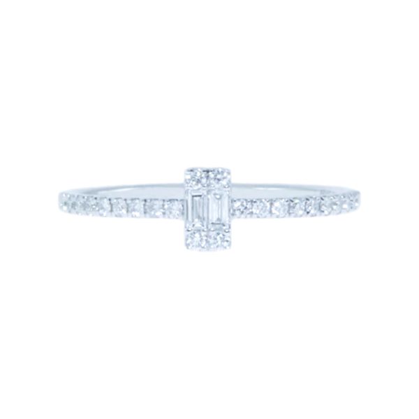 Gold & Diamond Half Eternity Ring