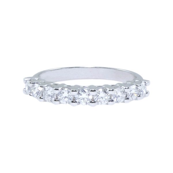Gold & Diamond Half Eternity Ring