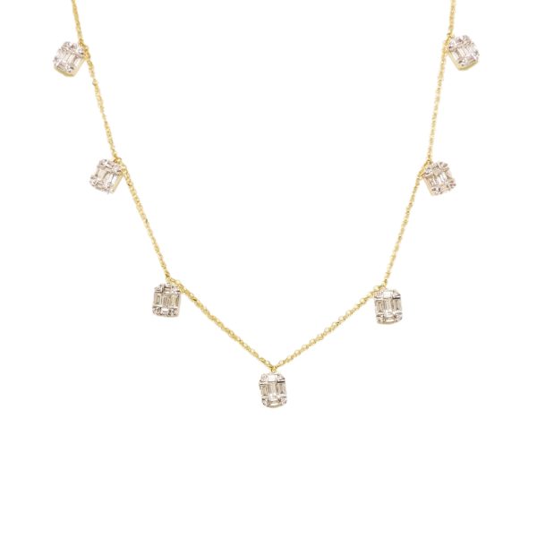 Χρυσό Κολιέ με Διαμάντια