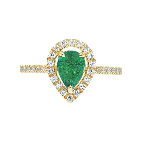 Gold, Emerald & Diamond Ring