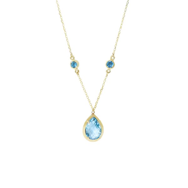 Χρυσό Κολιέ με Τοπάζια