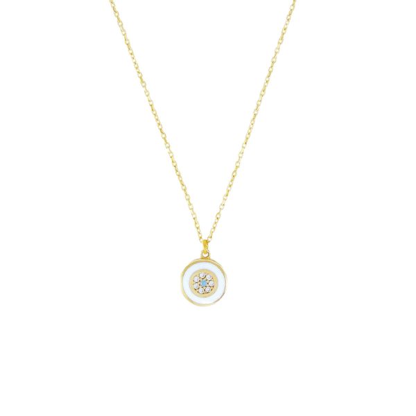Gold & Cubic Zirconia Evil Eye Necklace