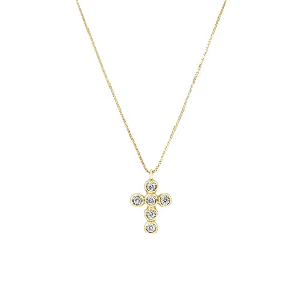 Gold, Diamond Cross & Chain