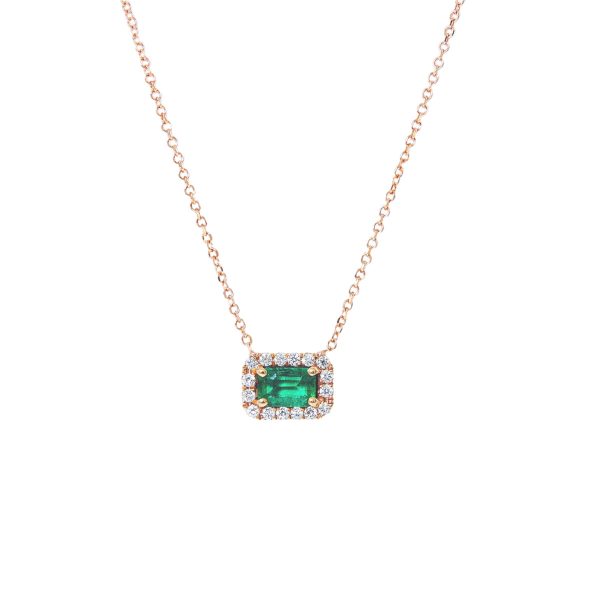 Gold, Emerald & Diamond Necklace
