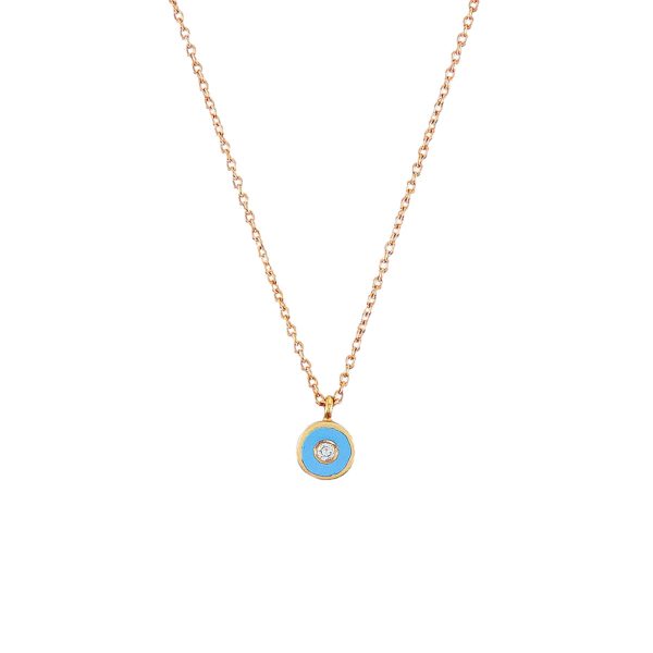 Gold, Enamel & Diamond Necklace