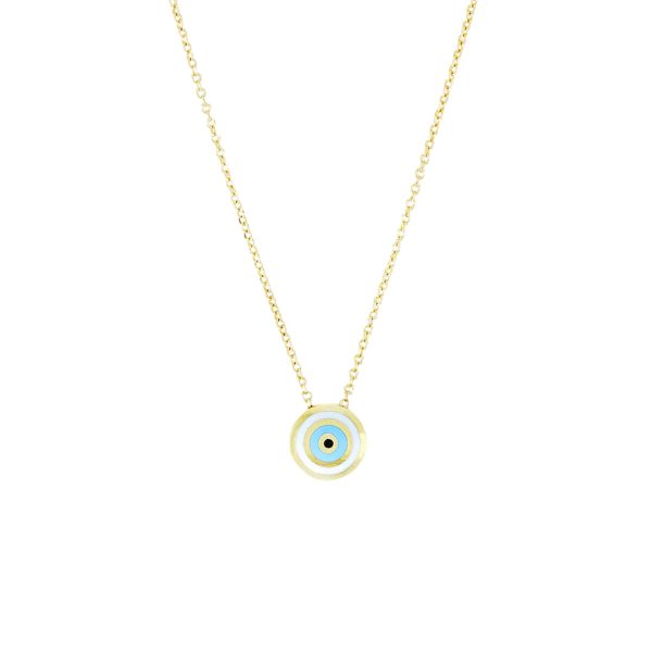 Gold Evil Eye Necklace