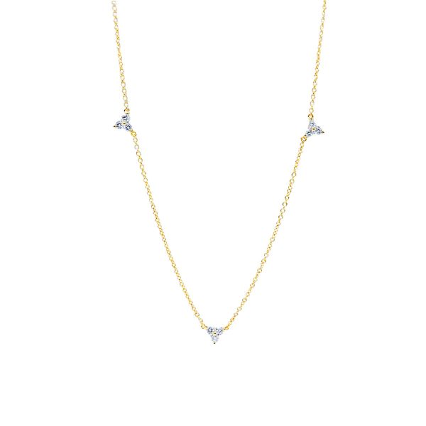 Χρυσό Κολιέ με Διαμάντια