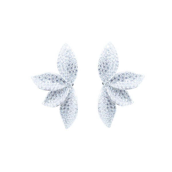 Ασημένια Σκουλαρίκια με Ζιρκόν